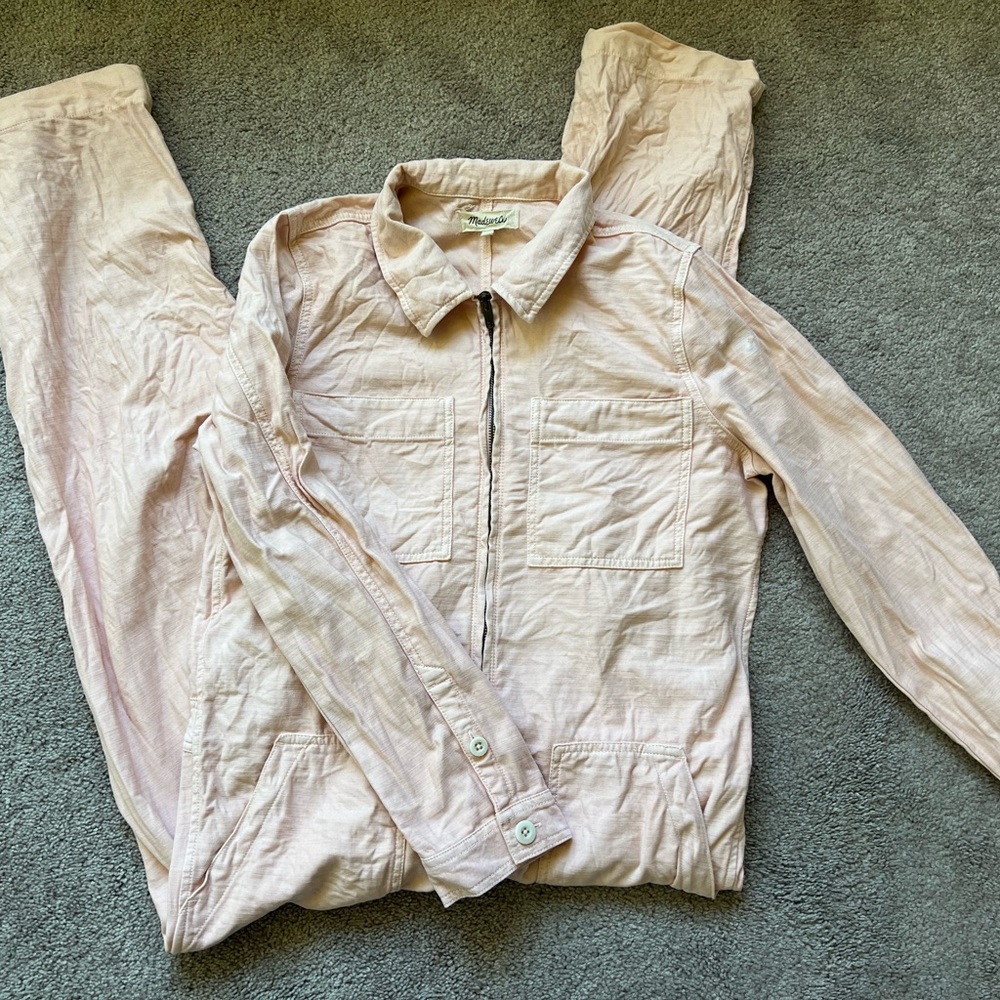 Madewell Zip Front Coveralls, XL